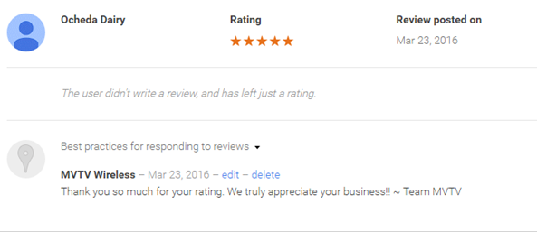 Ocheda Orchard 5 Star Google Plus Review